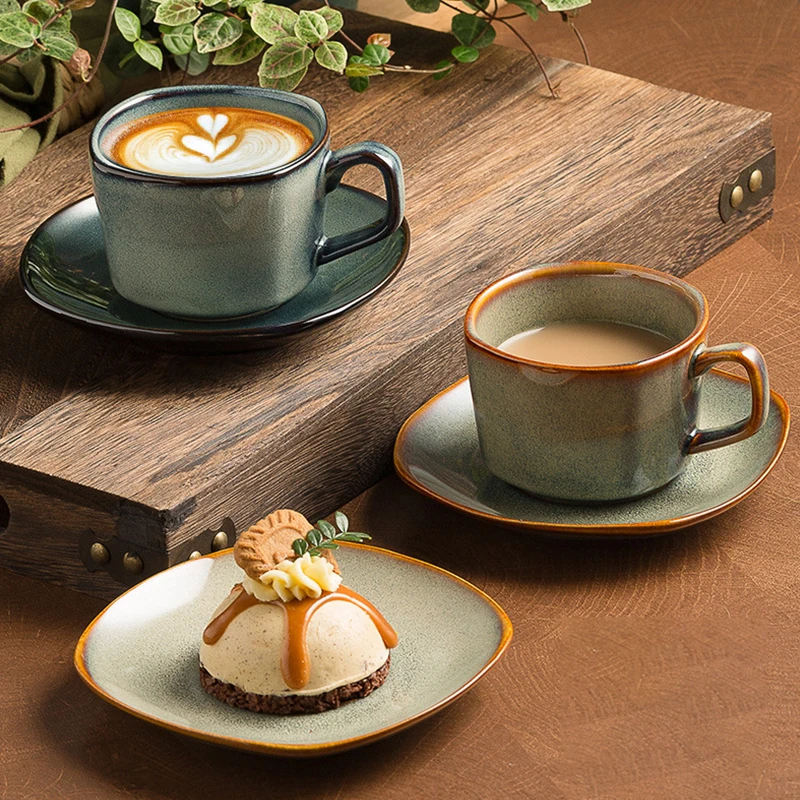 Coffee Tea Garden - 1PC 300ml Retro Ceramic Coffee Cup