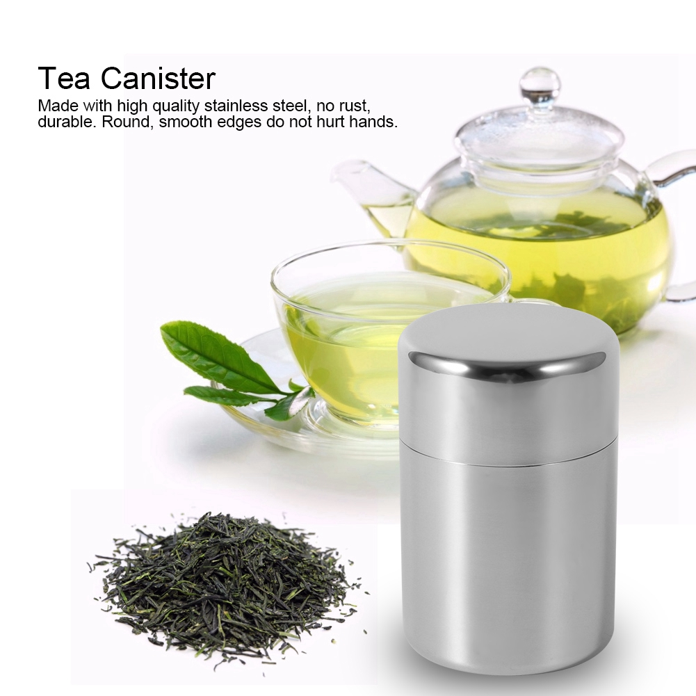 Coffee Tea Sugar - Tea Can Stainless Steel Tea Tins