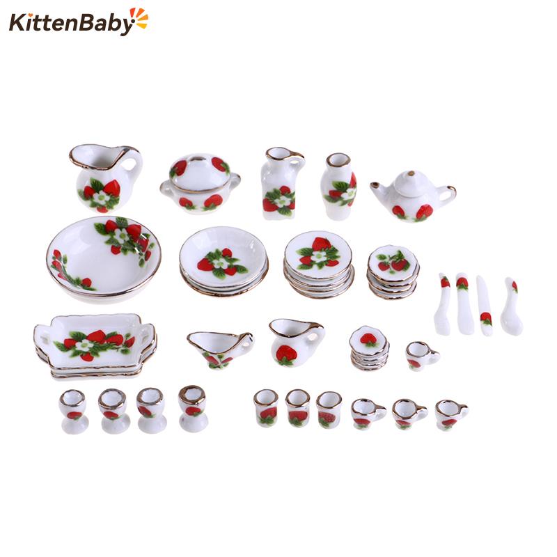 Coffee Tea Flower - 1 Bộ 1:12 Thu Nhỏ Nhà