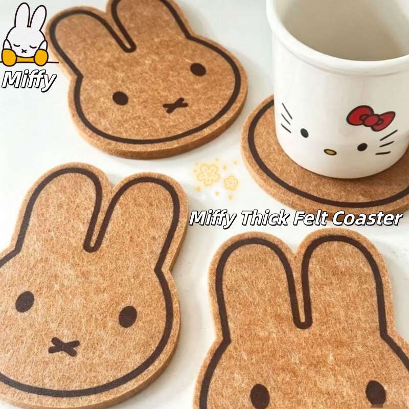 Coffee Tea Shop - Thickened Felt Coasters Heat Resistant Minimalist