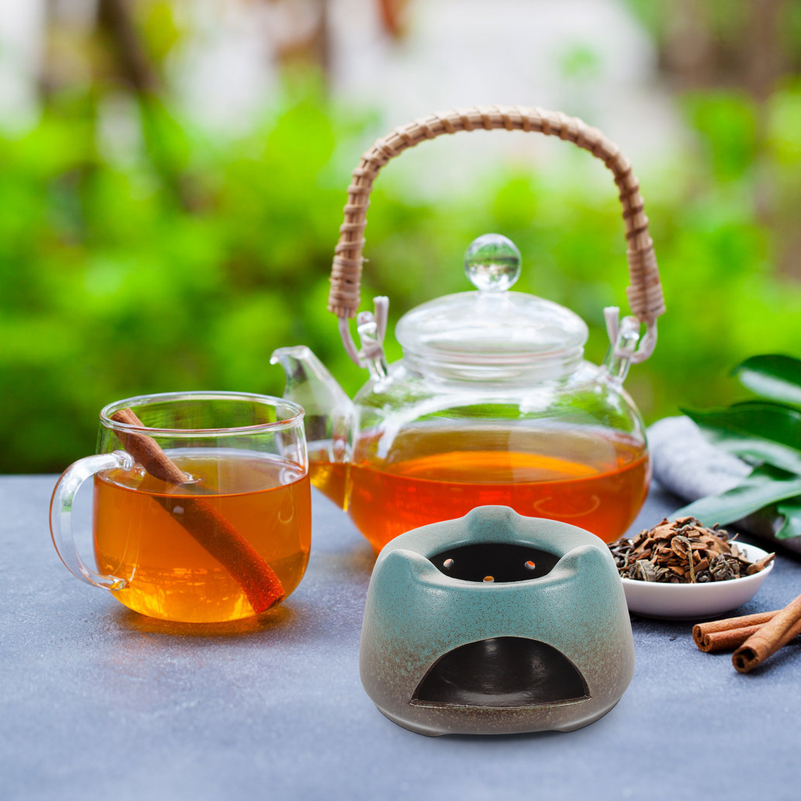 Coffee Tea Flower - Ceramic Tea Warmer Base Heater for