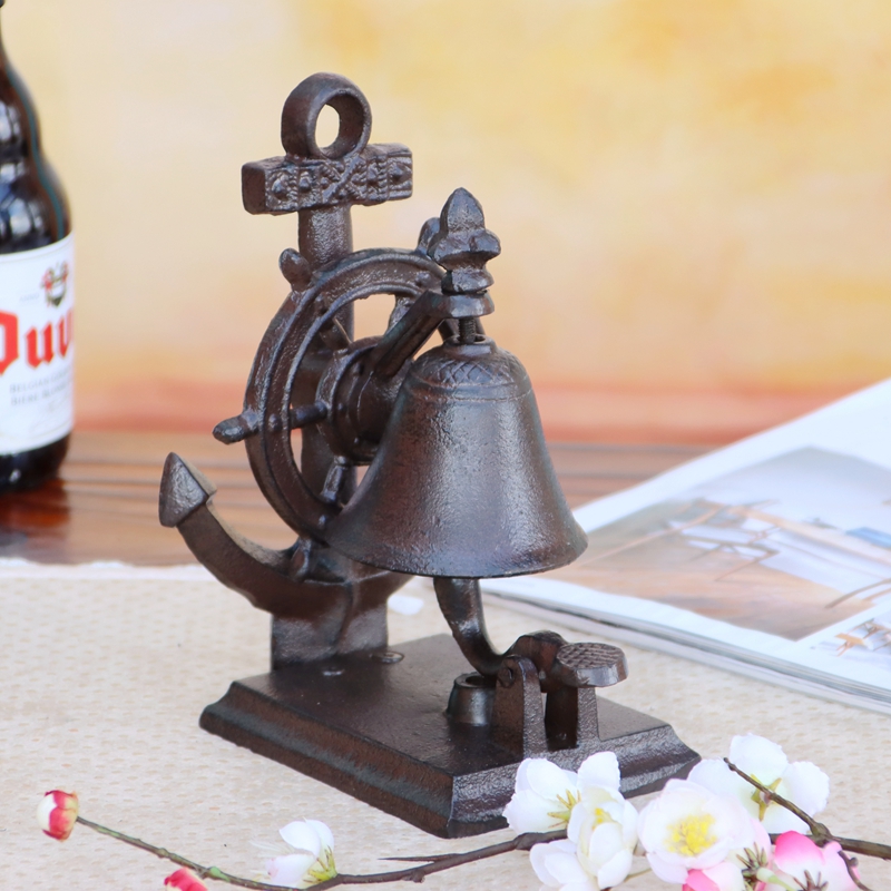 Coffee Tea Shop - Vintage Cast Iron Hand Press Bell,