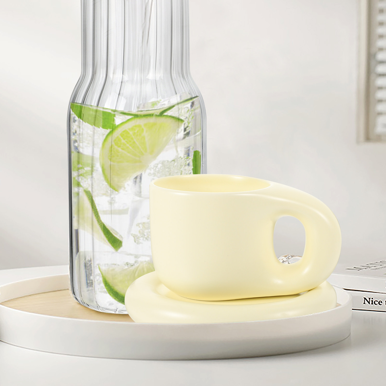 1Set Nordic Style Chunky Ceram - đánh giá và giá Coffee Tea Shop