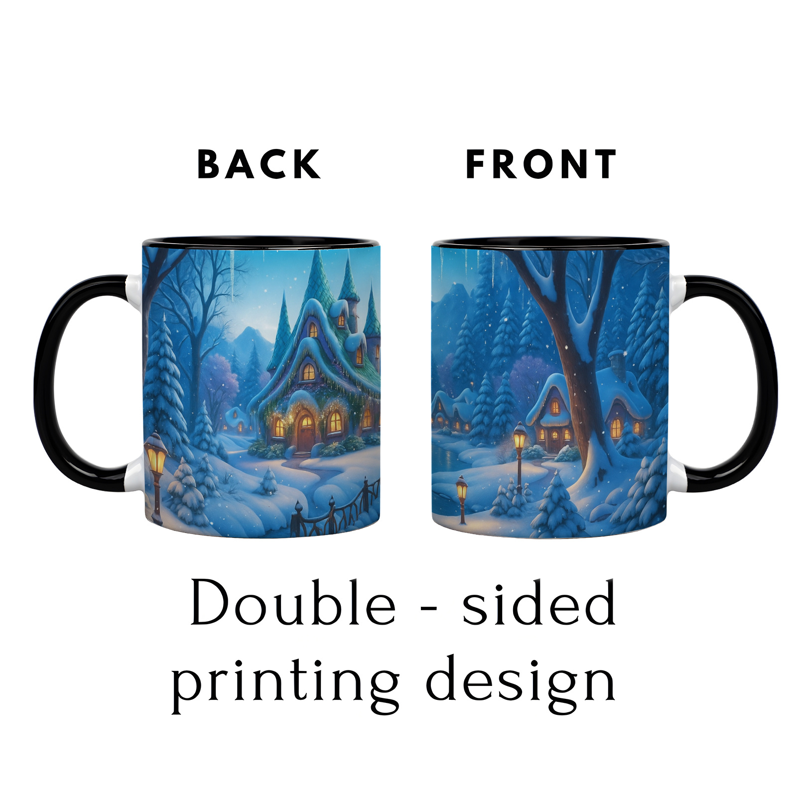 1pc Winter Wonderland Ceramic  - đánh giá và giá Coffee Tea Or