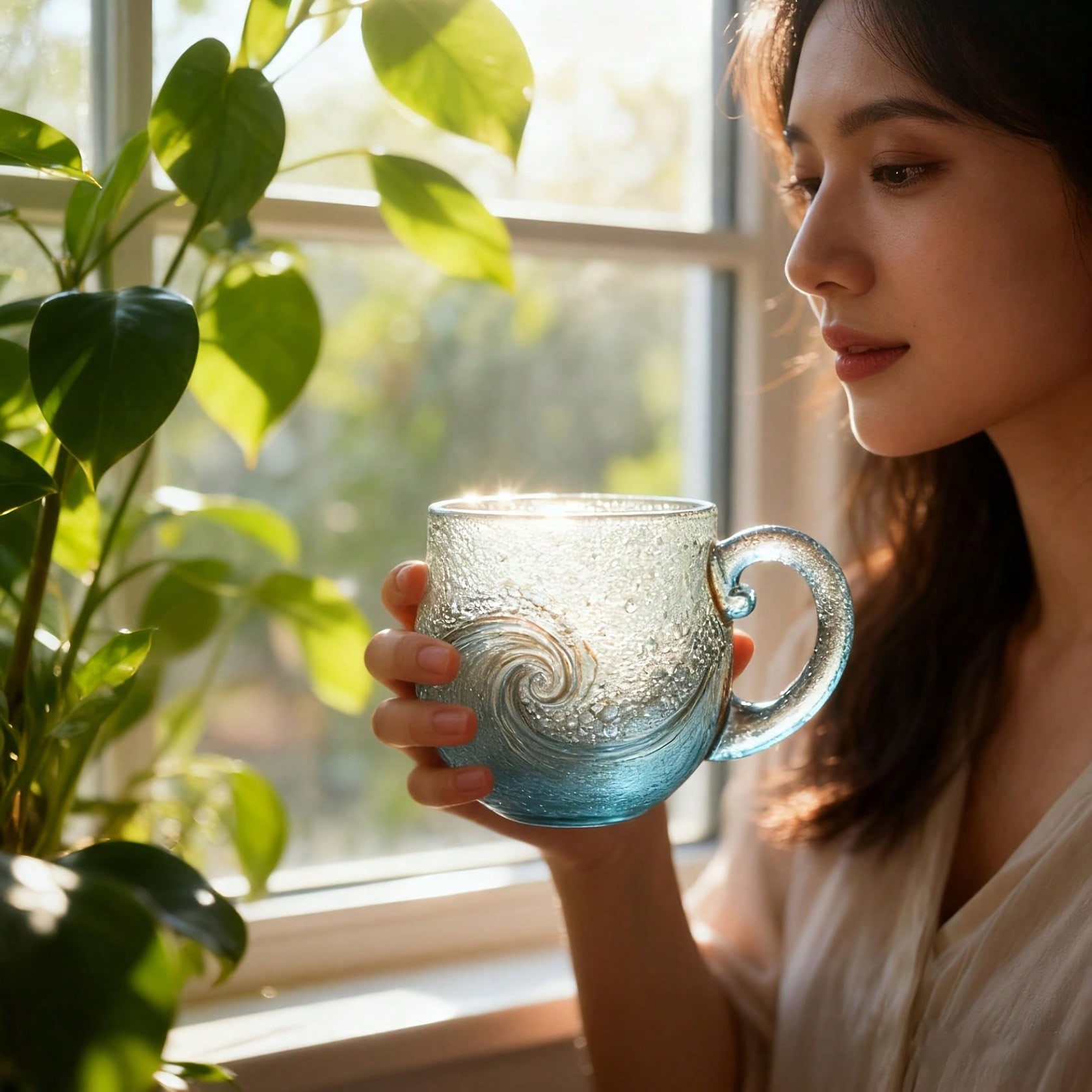 Sea Glass Wave Mug, Unique Tex - đánh giá và giá Coffee Tea Or