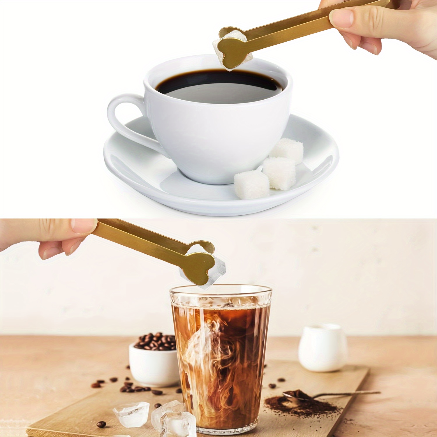 5pcs Stainless Steel Heart-Sha - đánh giá và giá Coffee Tea Sugar