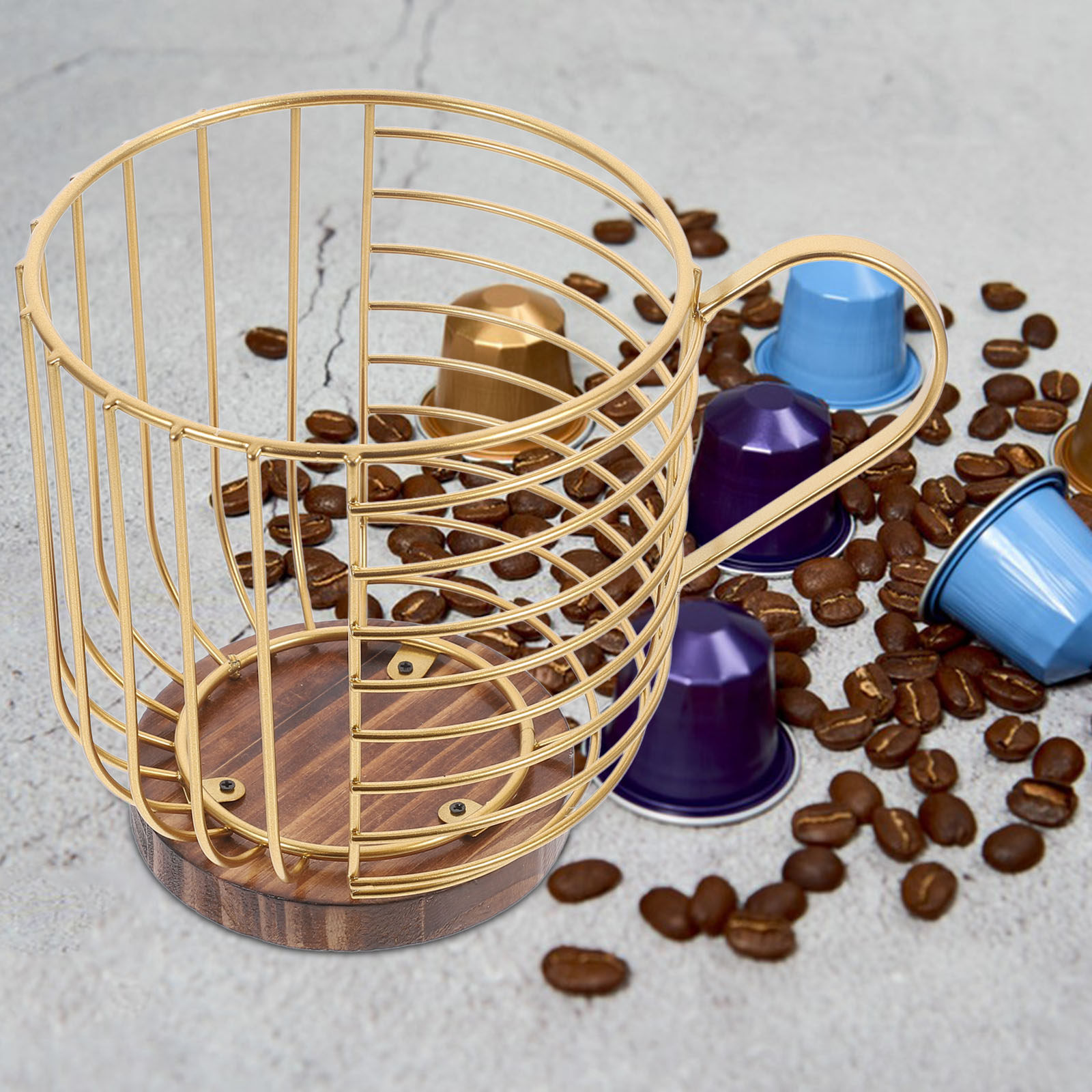Coffee Storage Holder Iron Org - đánh giá và giá Coffee Capsule Holder