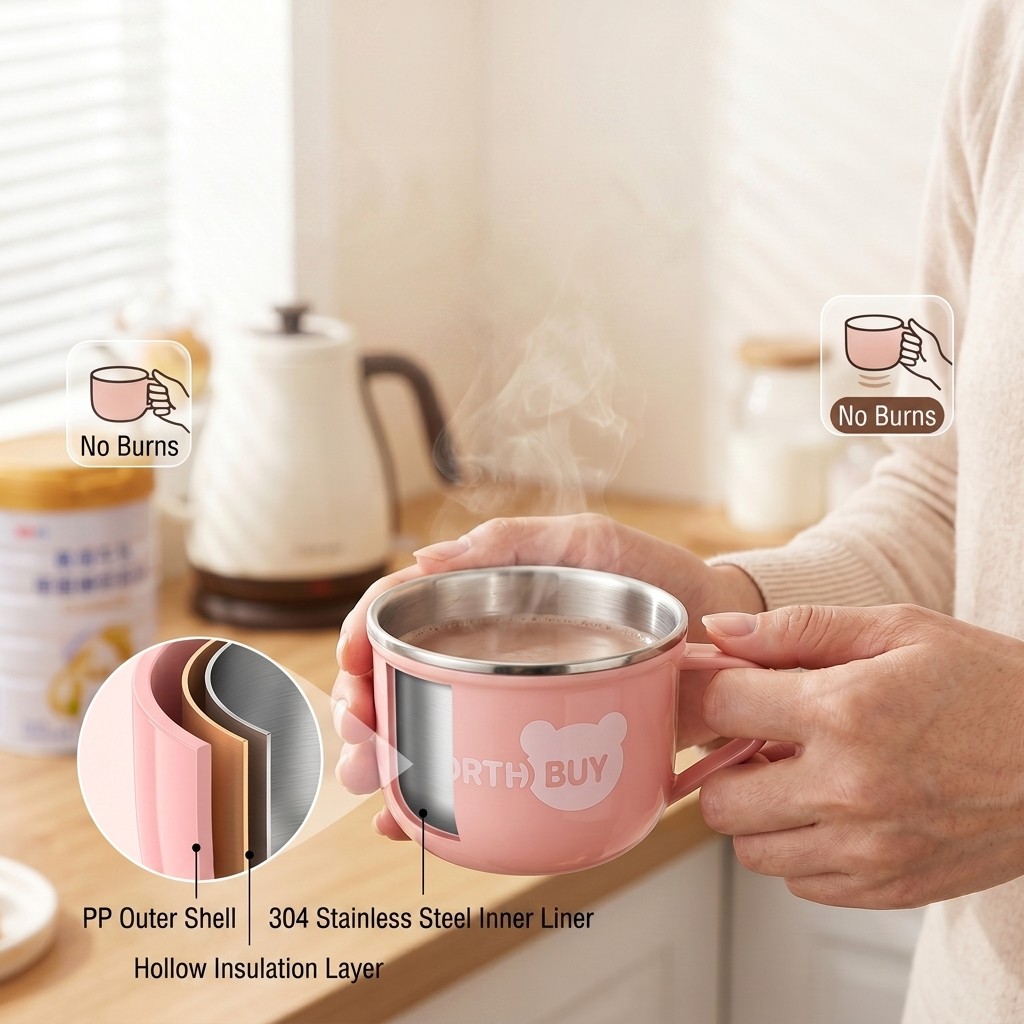 Cute Coffee Mug 304 Stainless  - đánh giá và giá Coffee Tea Pictures
