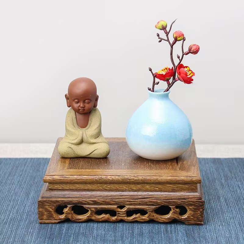 Natural Log-Turned Wooden Pede - đánh giá và giá Coffee Tea Flower