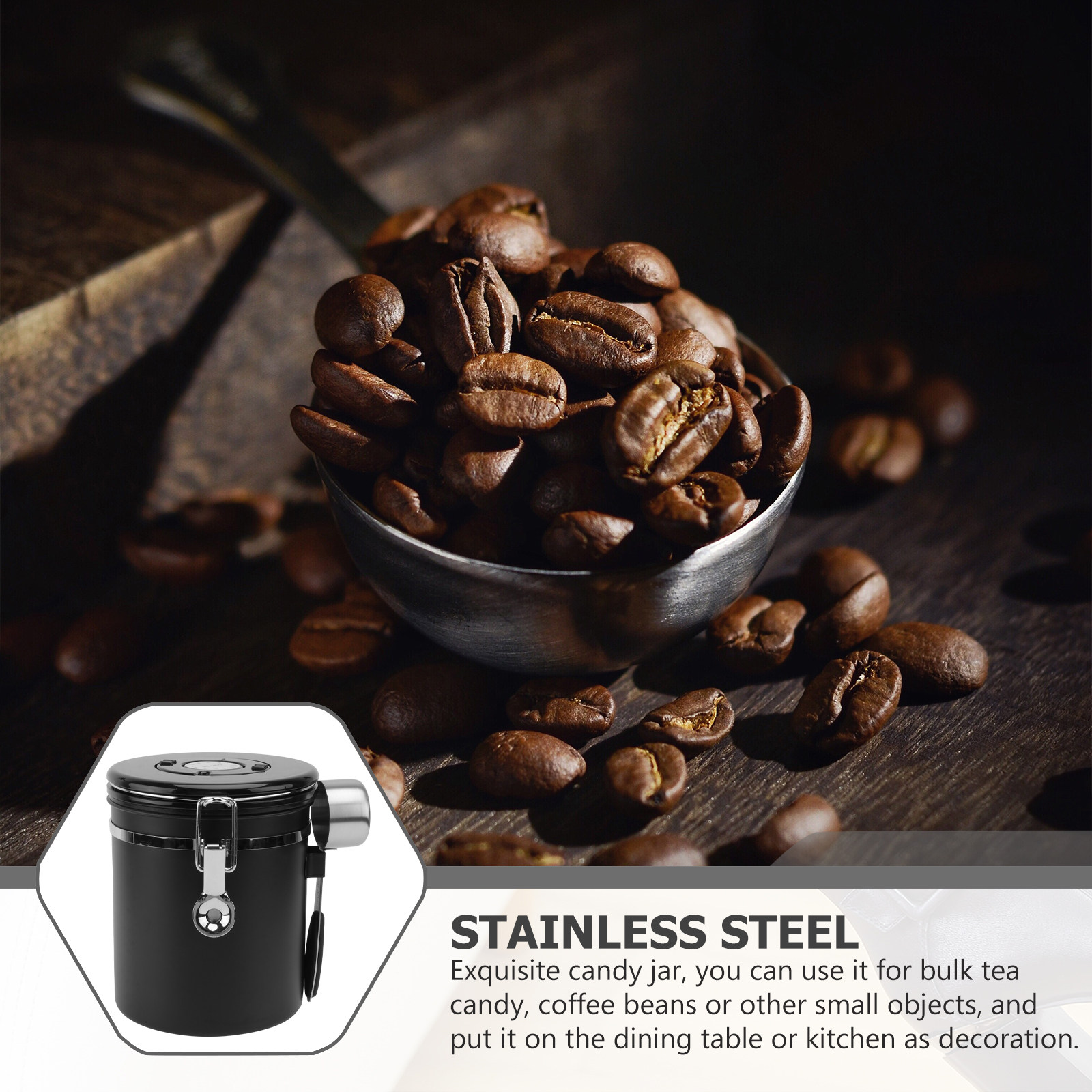 1Pcs Coffee Bean Storage Conta - đánh giá và giá Coffee Tea Sugar