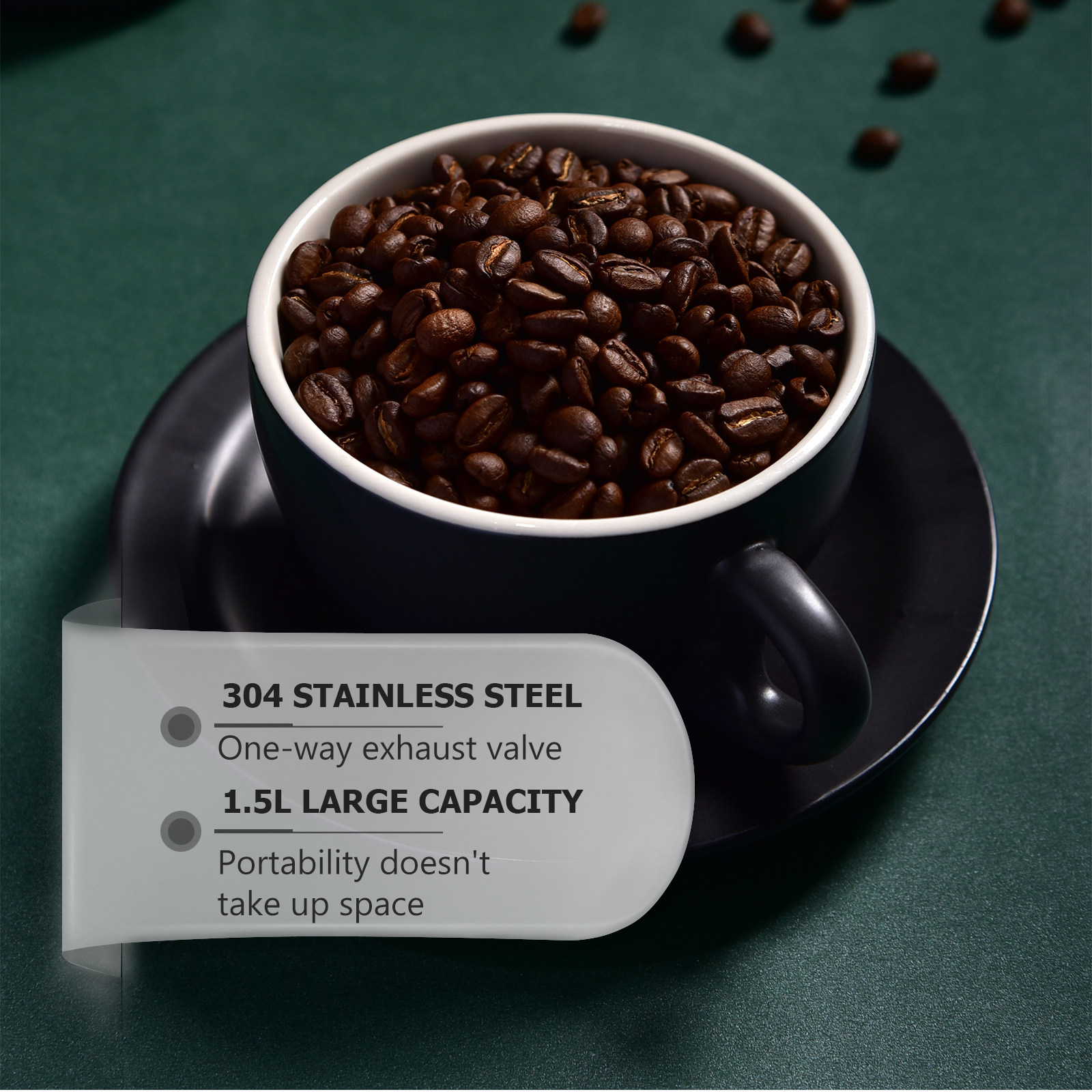 1Pcs Coffee Bean Storage Conta - đánh giá và giá Coffee Tea Sugar