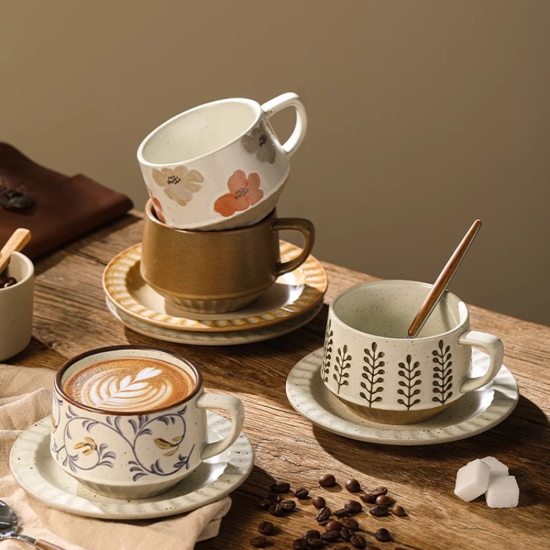 Retro Ceramic Cup Coarse Potte - đánh giá và giá Coffee Tea Pictures