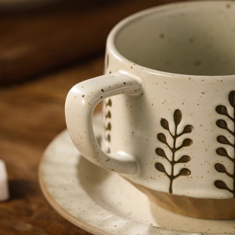 Retro Ceramic Cup Coarse Potte - đánh giá và giá Coffee Tea Pictures