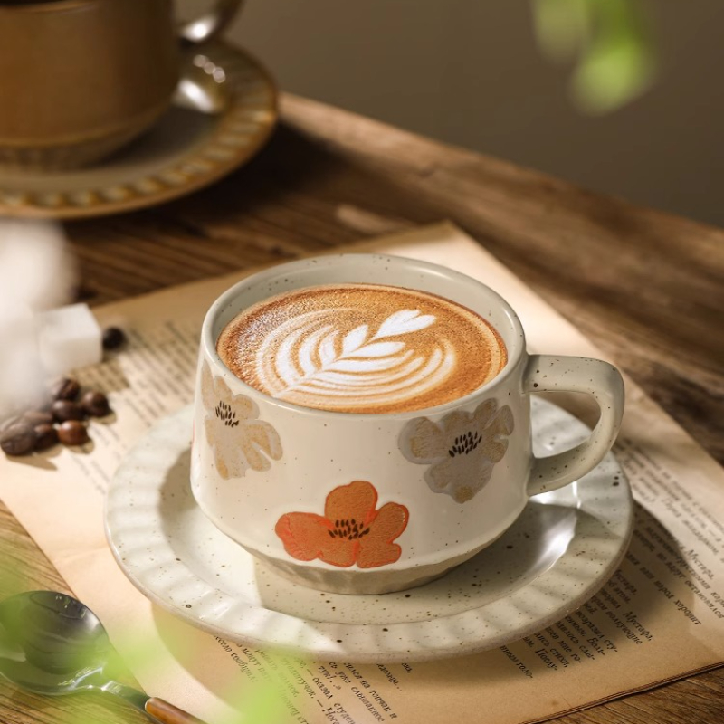 Retro Ceramic Cup Coarse Potte - đánh giá và giá Coffee Tea Pictures