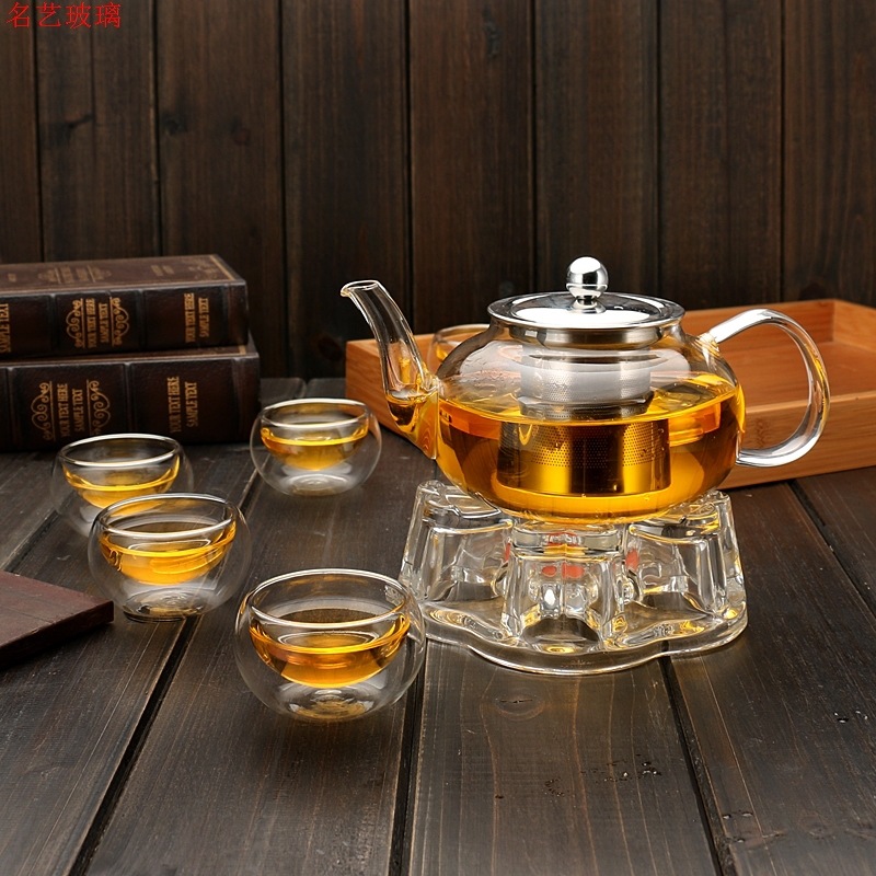 600/800Ml Bộ Ấm Trà Thủy Tinh  - đánh giá và giá Coffee Tea Flower