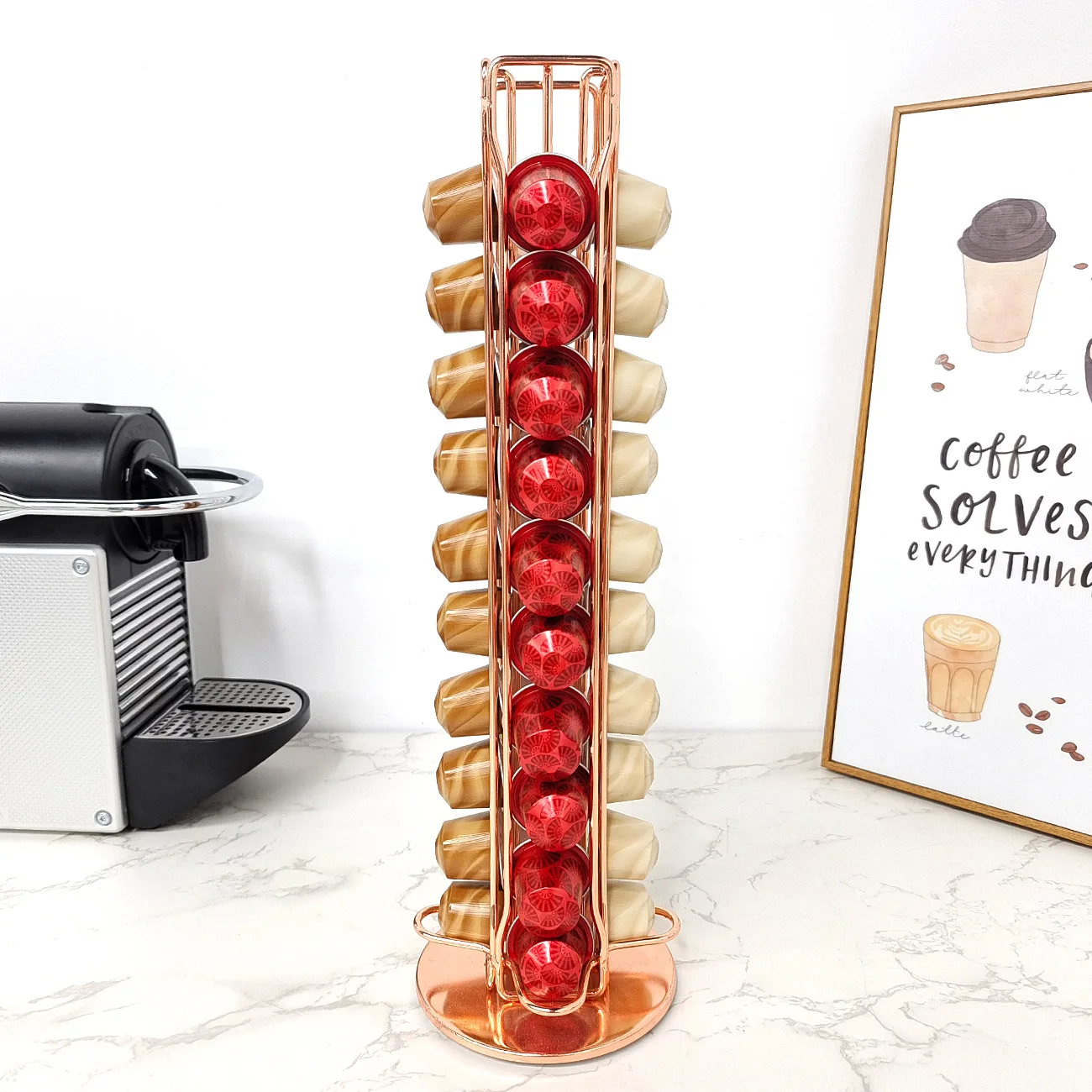 1PC 40 Pod Coffee Capsules Nes - đánh giá và giá Coffee Capsule Holder
