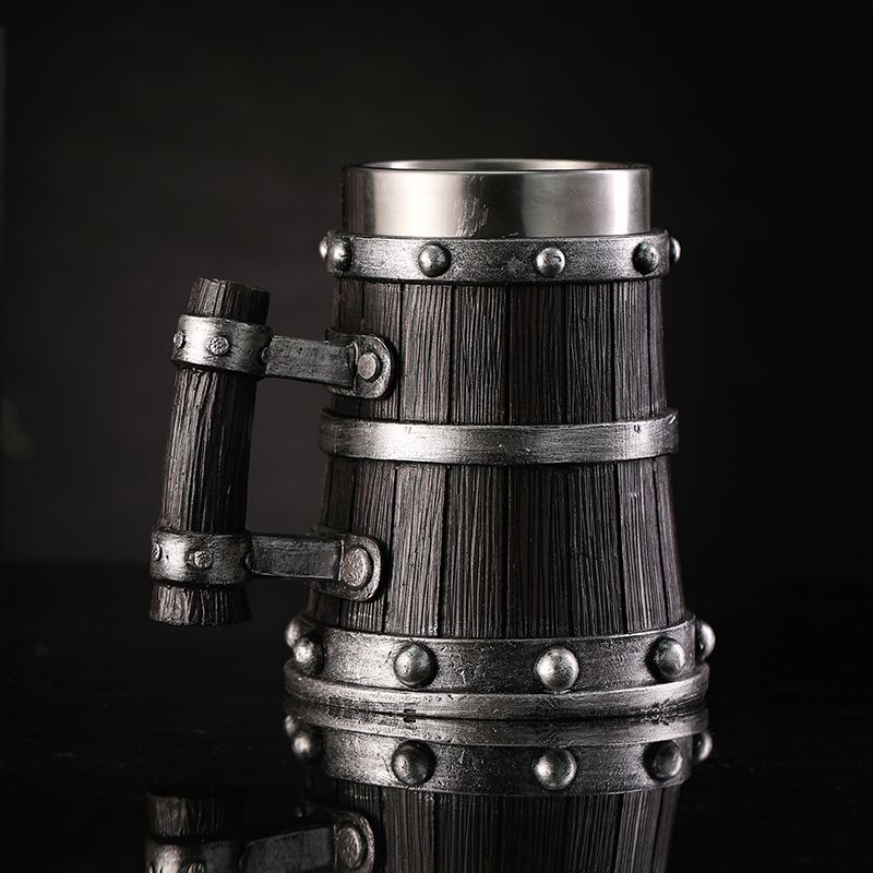 Wood Grain Beer Glass Resin St - đánh giá và giá Coffee Tea Pictures