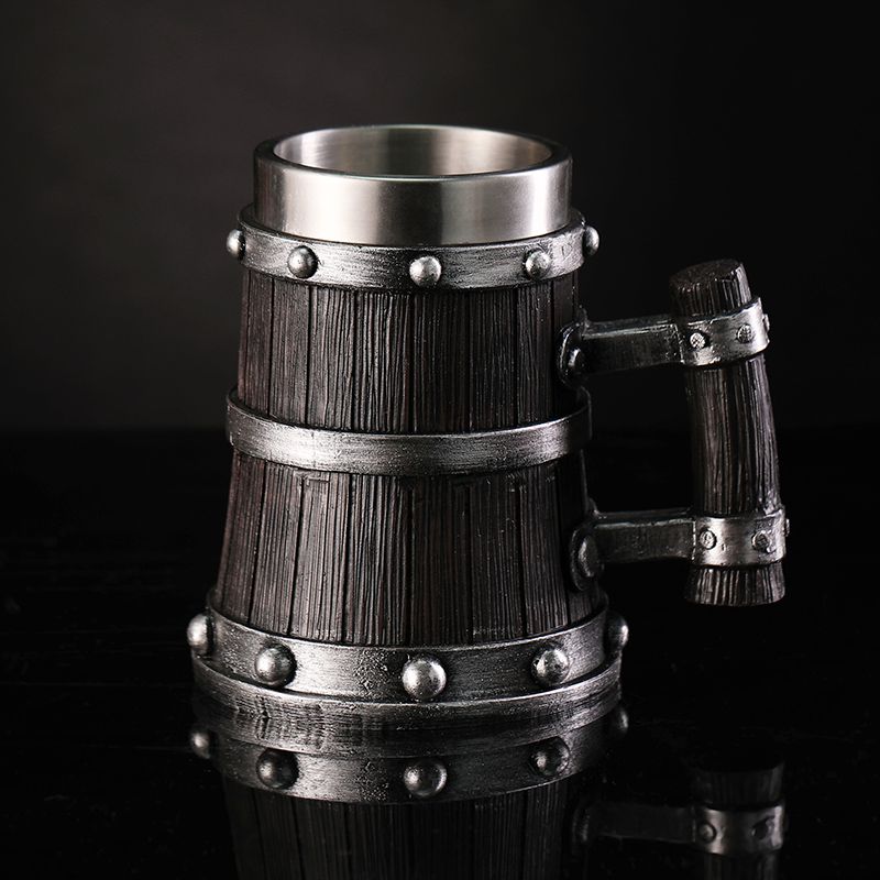 Wood Grain Beer Glass Resin St - đánh giá và giá Coffee Tea Pictures